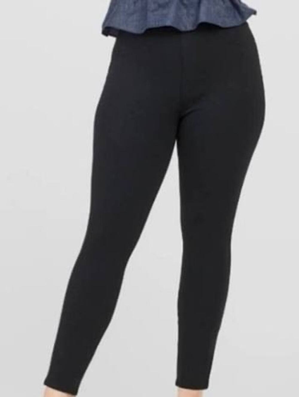 SPANX The Perfect Black Pant Ankle 4-Pocket Black Ponte Pull-On 2X